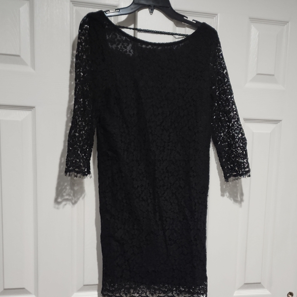 Elegant Black Lace Dress